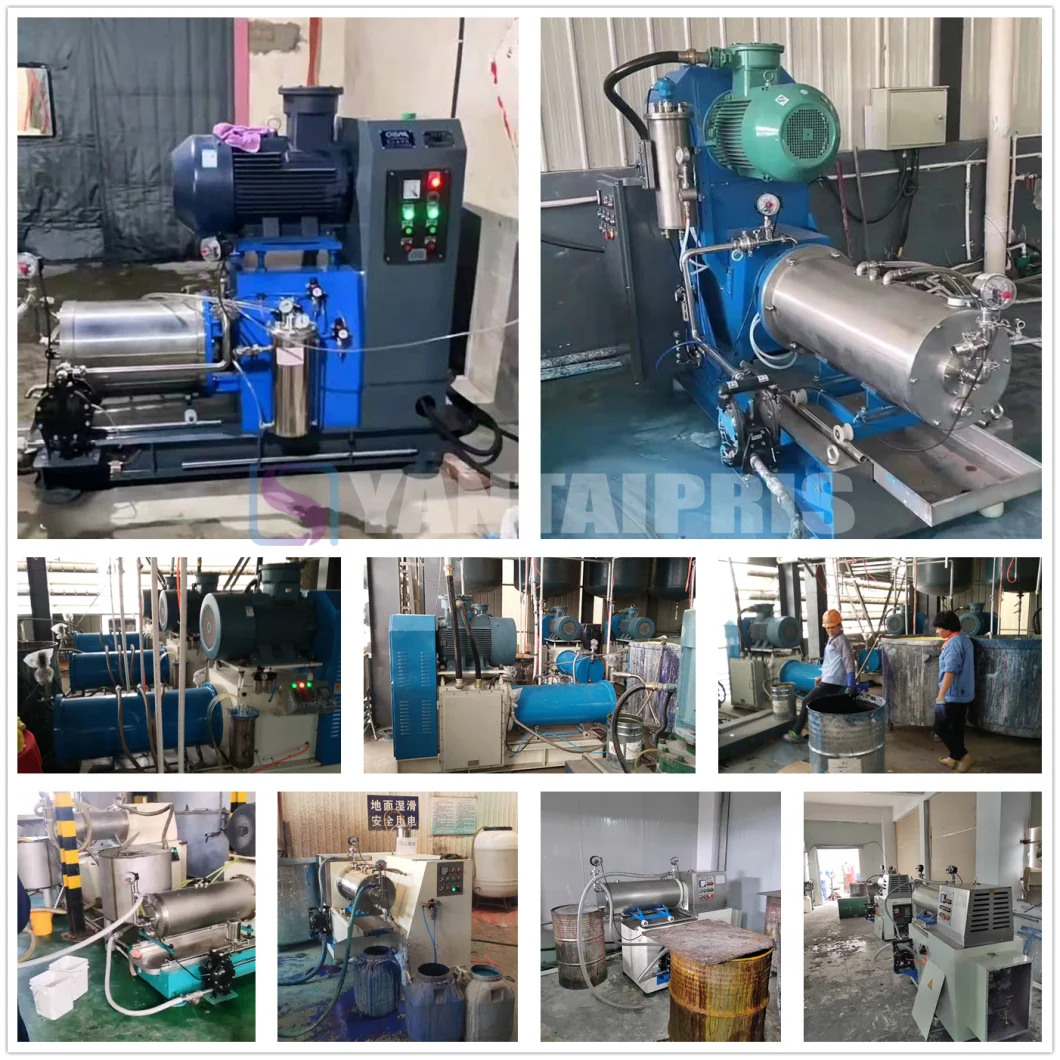30L Submicron Grinding Horizontal Bead Mill for Grinding Water-Based Printing Ink/Solvent Ink/Water Based Paints/Solvent Paints