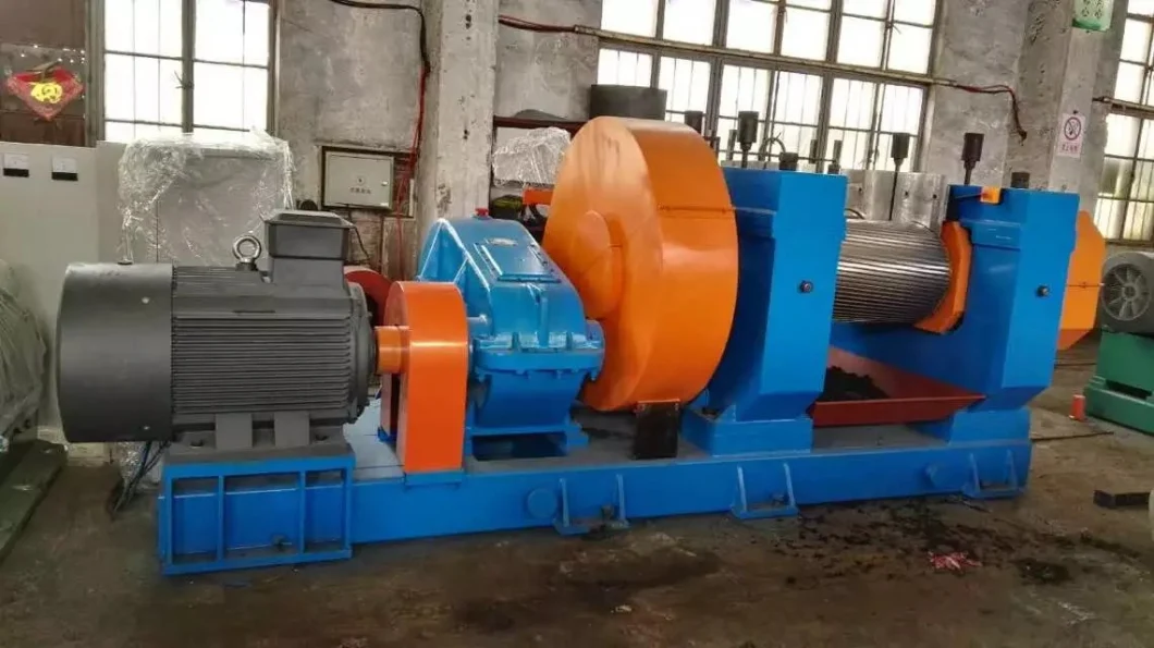 Rubber Crusher Machine Xkp-400 Rubber Roller Grinding Machine